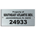 Etched Anodized Aluminum Commercial Name Plates - Up to 6 Square Inches